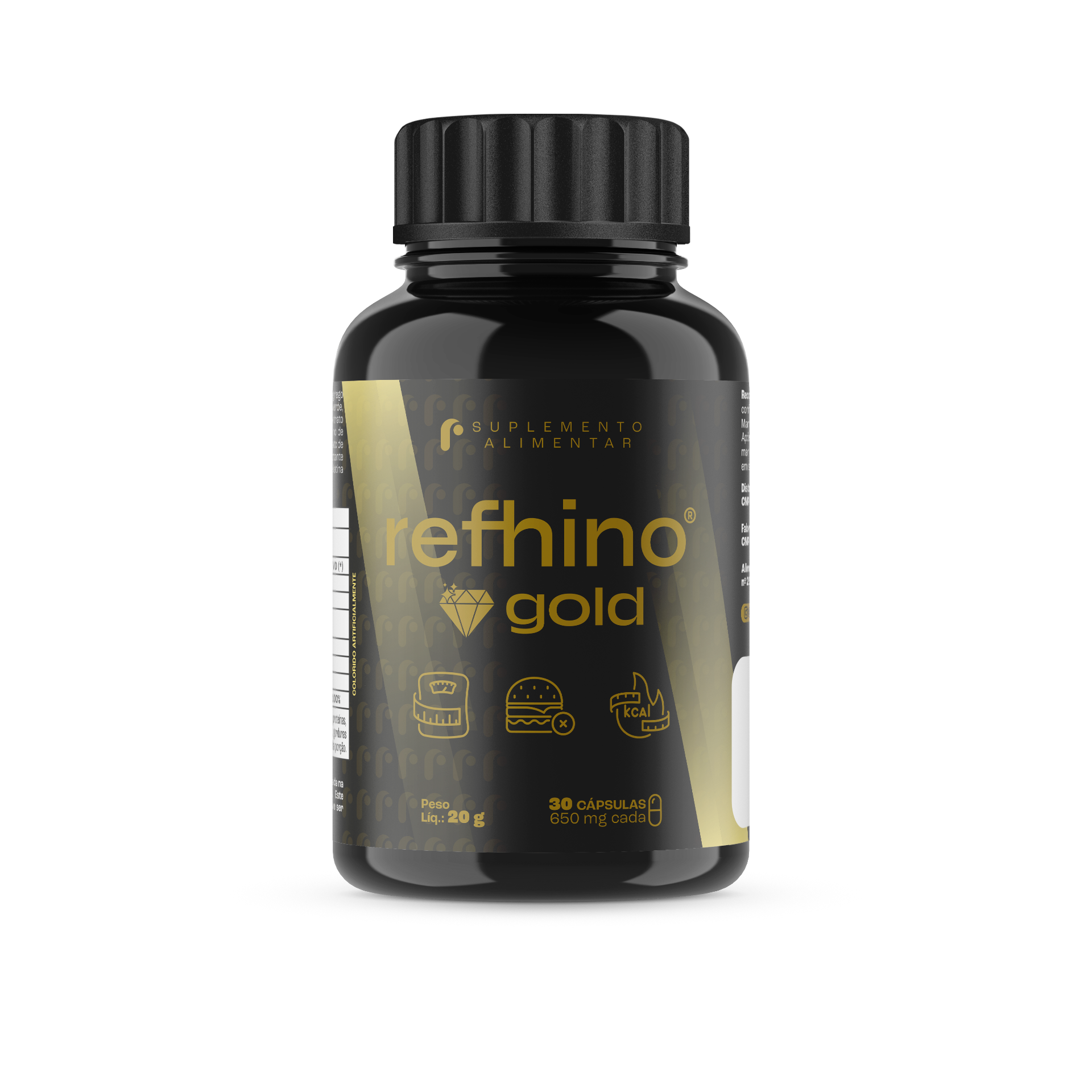 Refhino Gold — suplemento de apoio ao emagrecimento com constância