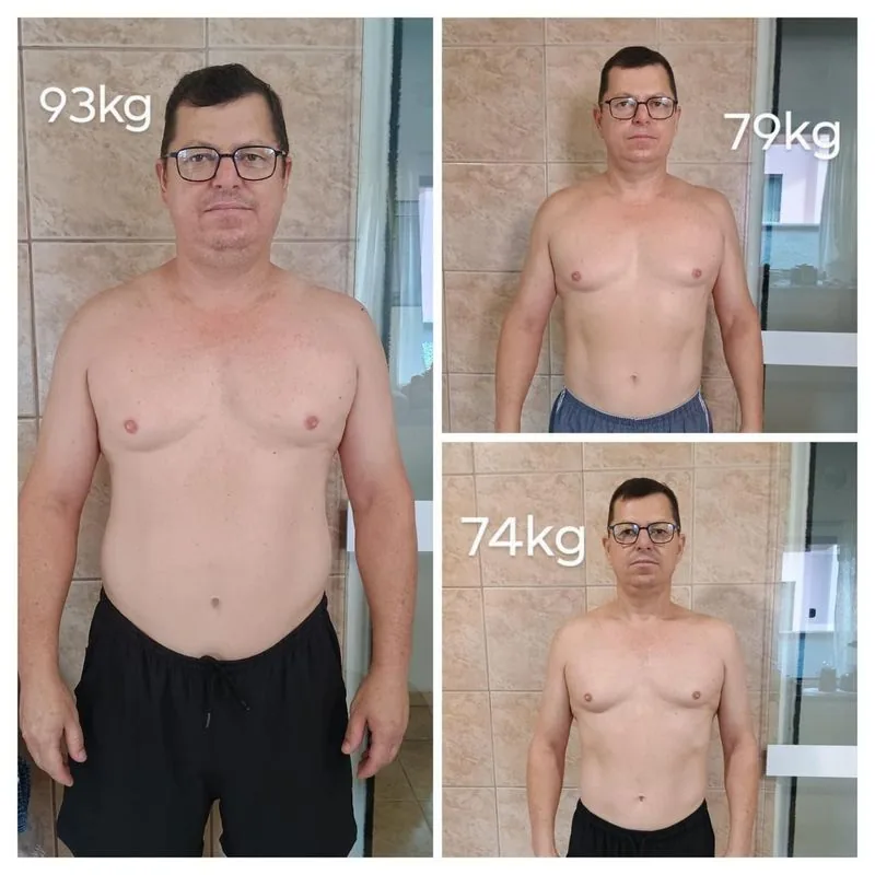 Resultado perfil antes e depois